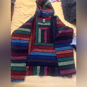 Size medium jacket with a hood